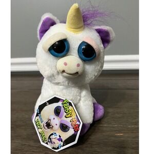 Feisty Pets Glenda Glitterpoop Unicorn 2017 Changeable Face Plush Toy NWT